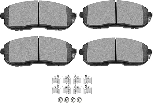 SCITOO Juego de pastillas de freno de cerámica D815 ajuste delantero para Toyota MR2, Nissan Maxima, Nissan Altima, Nissan 350Z, Nissan Sentra,