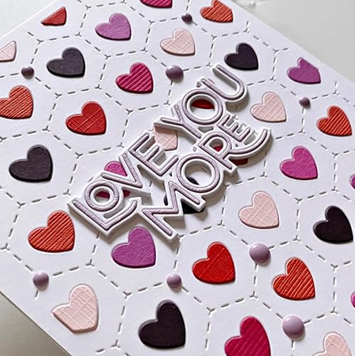 Miniatura 6 de Marco de palabras de San Valentín, troquelado de metal, con texto en inglés "You are Sweet Valentine", con texto en inglés "You are Sweet