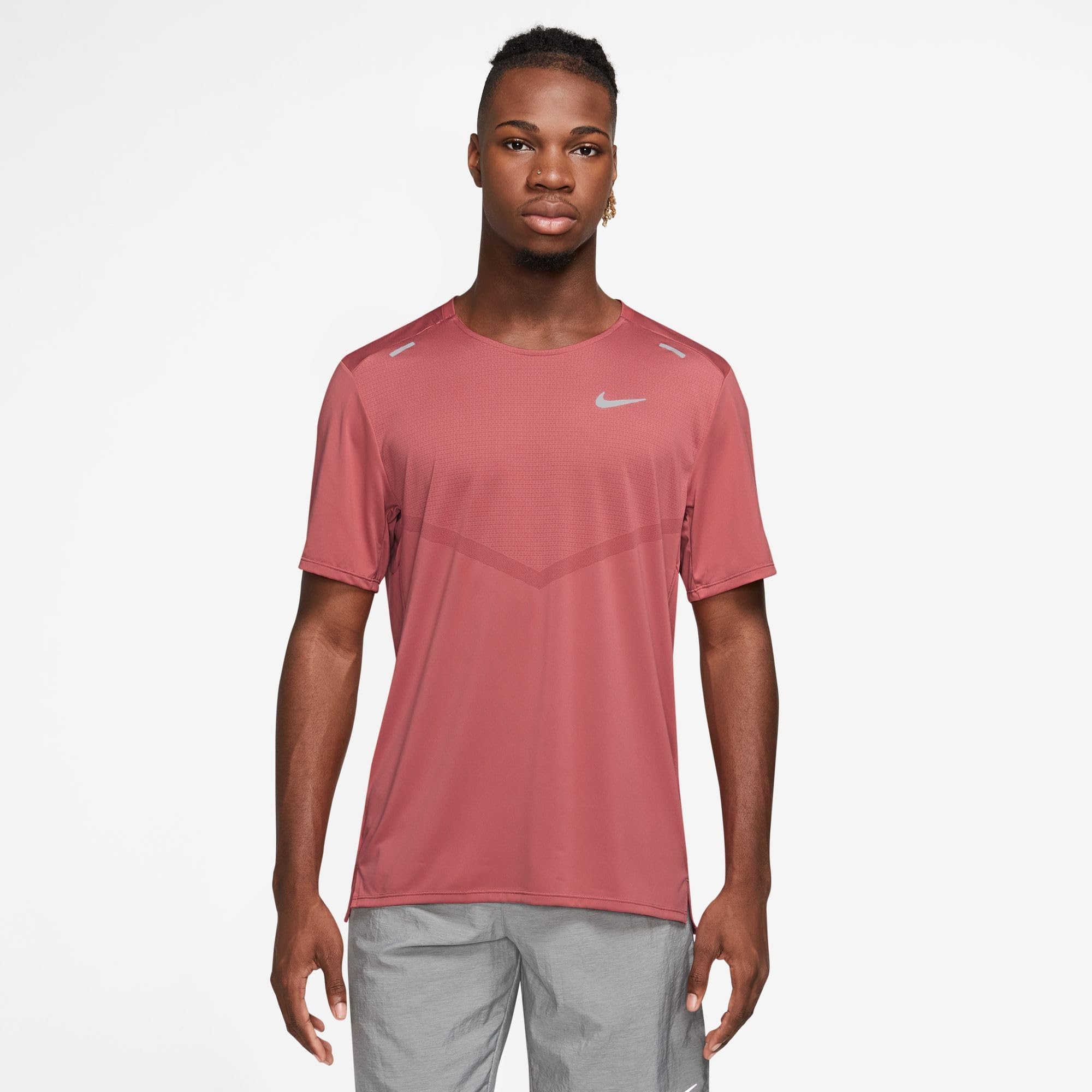 Nike Df Rise 365 T-Shirt Adobe/Reflective Silv XL