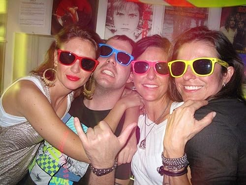 Miniatura 6 de YQVIE Paquete de 20 lentes de sol al por mayor para hombres y mujeres a granel de los años 70 retro baratos para suministros de fiesta