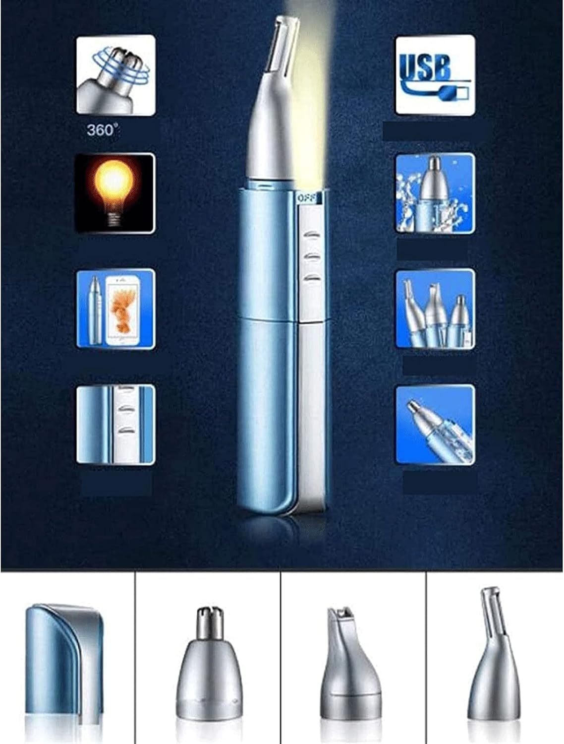 Nose and Ear Hair Trimmer Professional Eyebrow Trimmer for Men and Women