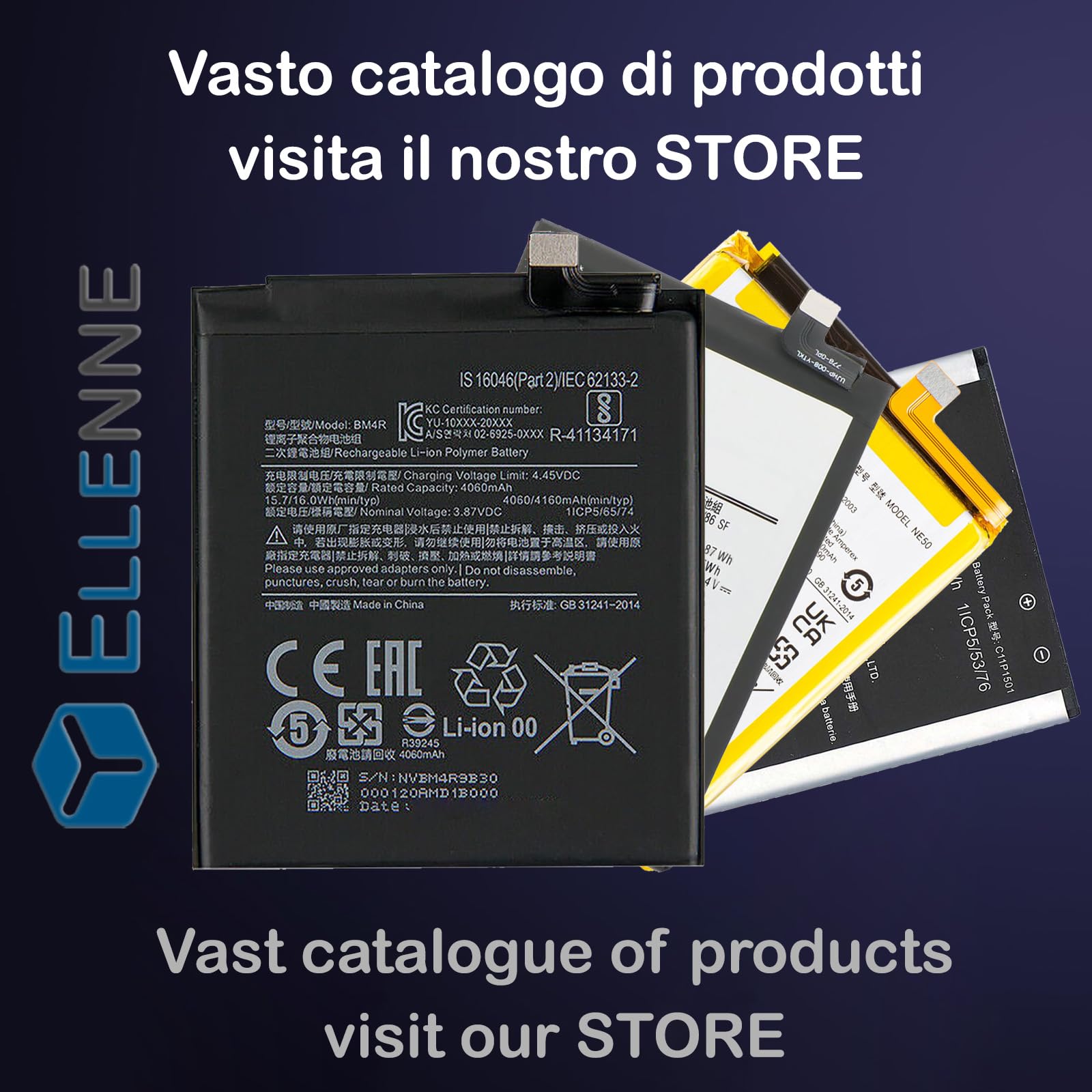 ELLENNE BATTERIA PER MOTOROLA MOTO G84 (5G) QB50 XT2347 + KIT ATTREZZI | Batteria per Motorola Moto G84 (5G) QB50 XT2347 5000mAh - Kit attrezzi per lo smontaggio