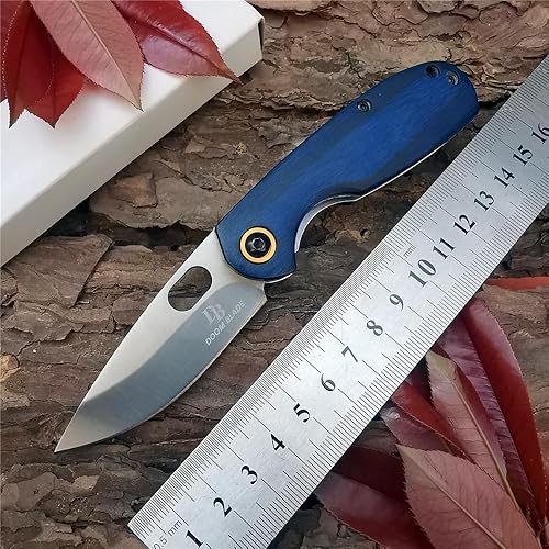 Miniatura 4 de DOOM BLADE Navaja de bolsillo de regalo para hombre, cuchillos plegables con clip de bolsillo de 2.63 pulgadas, longitud de la hoja, hoja de acero