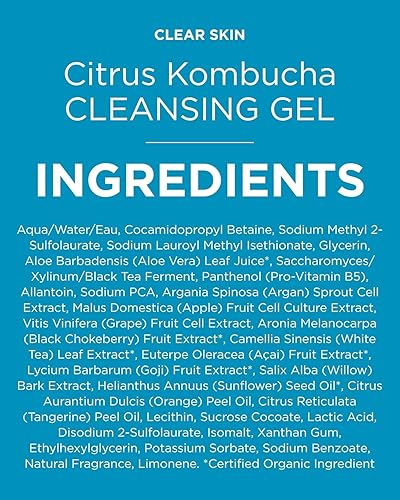 Miniatura 8 de Gel de limpieza Andalou Naturals, kombucha, ácido cítrico, 6 onzas, paquete de de 1