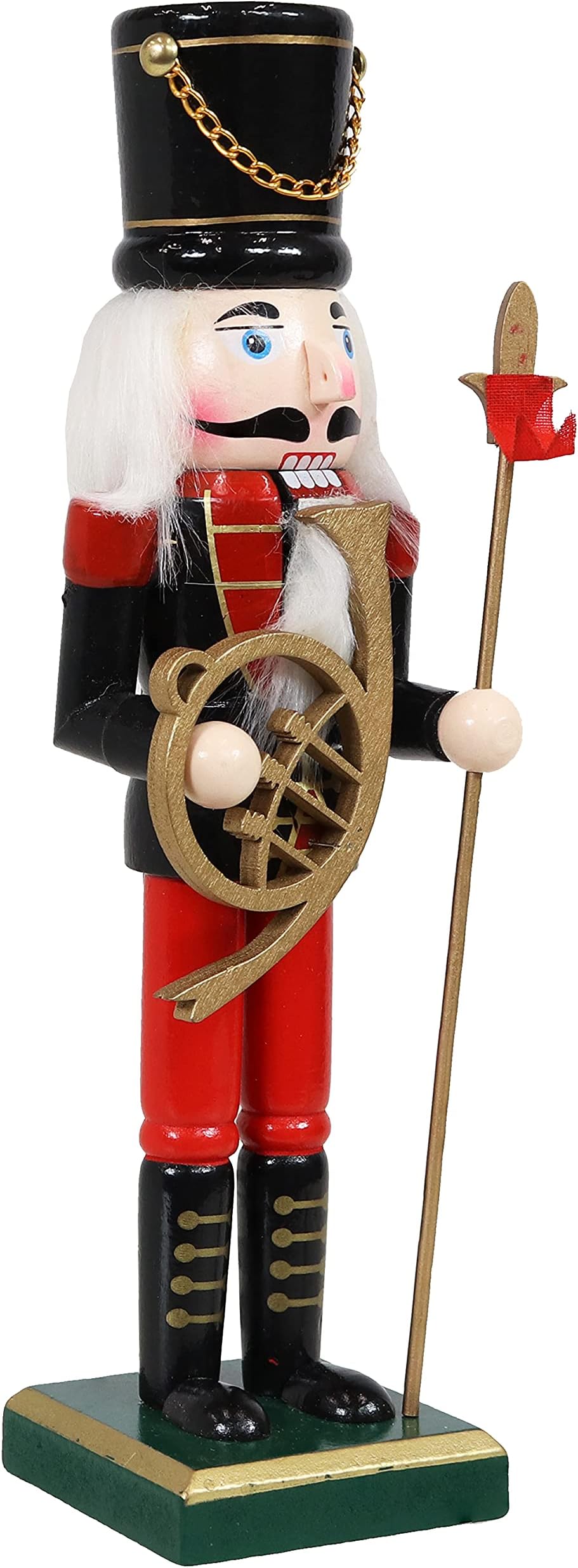 Sunnydaze Oscar The Powerful 10.25-Inch Indoor Christmas Traditional Wooden Nutcracker Decor Statue