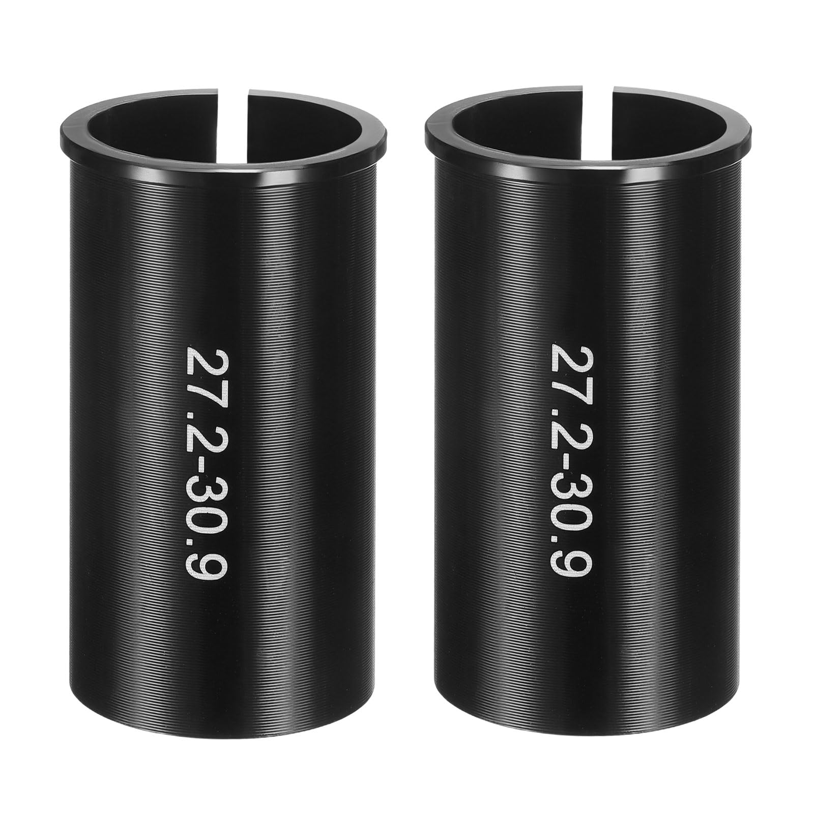 sourcing map 2pcs Alloy Bike Seat Post Reducer Shim 27.2mm to 30.9mm 60mm Length Aluminum Bicycle Reducing Sleeve Conversion Seat Post Tube Adapter for Mountain Bike Road Bike City Bike