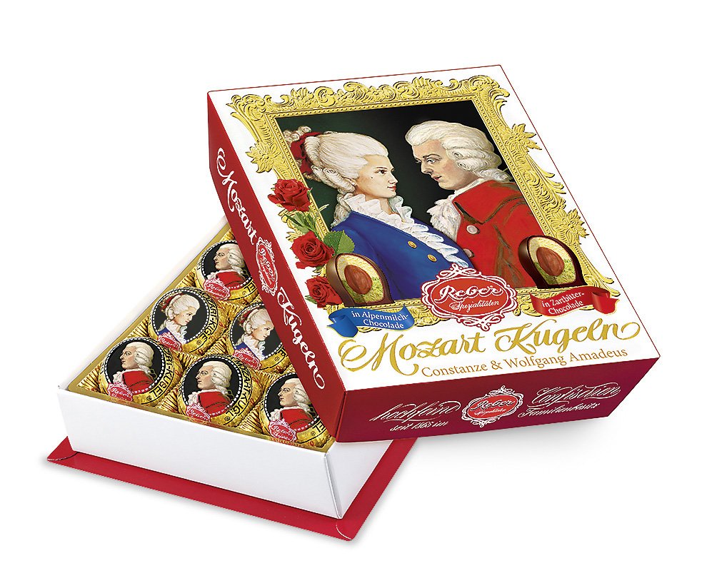 Reber Gemischte Kugeln, 15er Packung mit Mozart-, Constanze- und Trüffel-Spezialitäten, 1 x 300 g