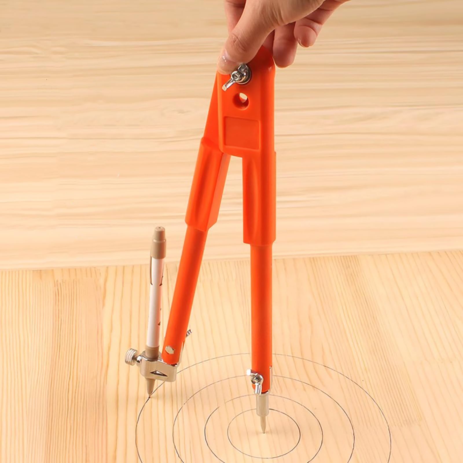 Bussola professionale per la lavorazione del legno, 40 cm, per disegnare falegnameria e lavorazione dei metalli