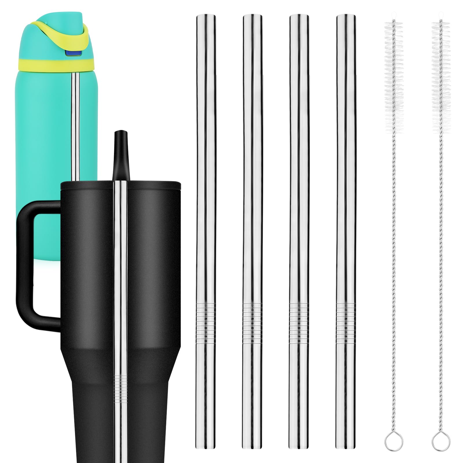 Amazon.com: 4pcs Metal Replacement Straws for Hydrojug Traveler 40