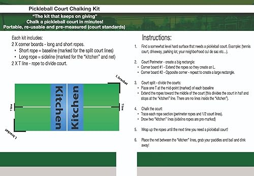 Miniatura 4 de Pickleball Court Chalk Kit wChalk (youdink)