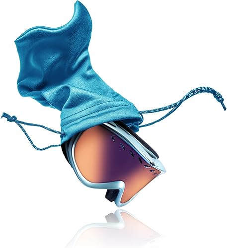 Miniatura 5 de PATIKIL Bolsa de microfibra para gafas de esquí, funda de microfibra para gafas de nieve, funda de almacenamiento suave con cordón