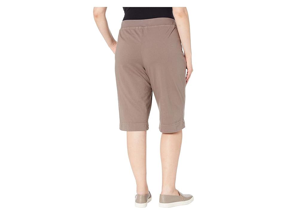 

Extra Fresh by Fresh Produce Plus Size Key Largo Pedal Pusher (Portobello) Women's Shorts, Beige