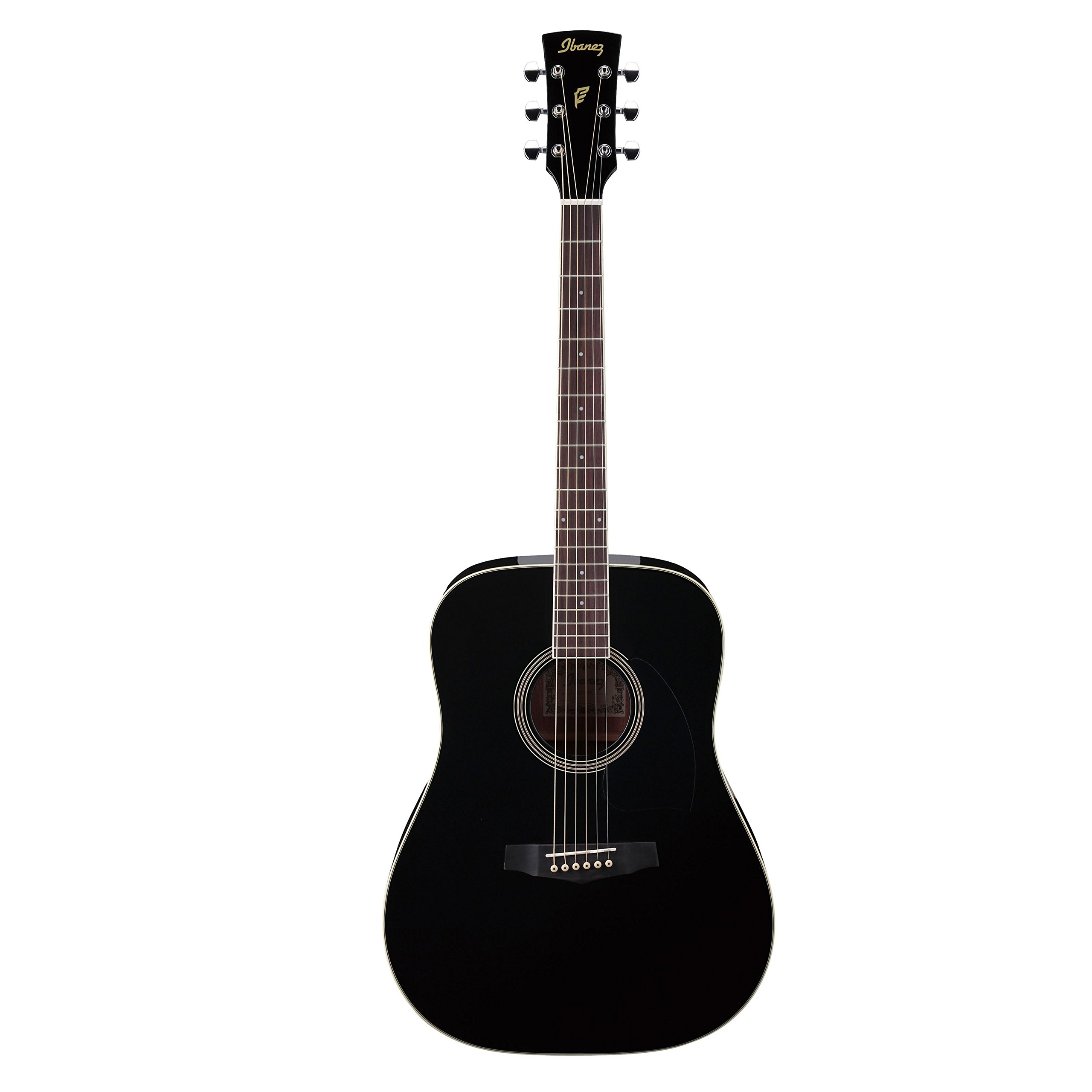 IBANEZ PF serisi akustik gitar, 6 telli - siyah (PF15-BK)
