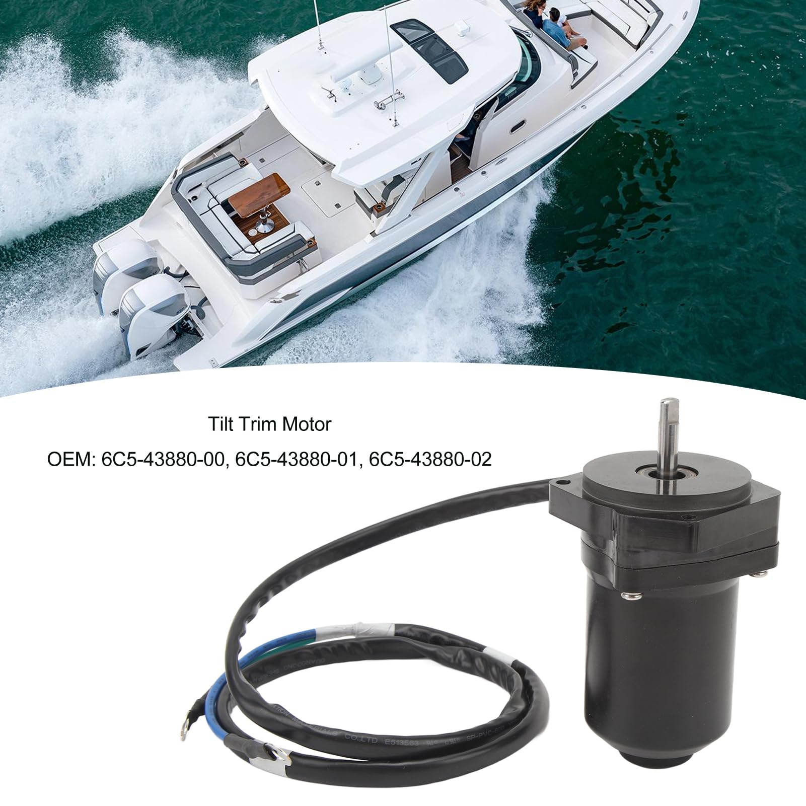 ANGGREK Motore di Inclinazione, Gruppo Elettrico 12 V, Motore di Inclinazione per Barca per Fuoribordo a 4 Tempi 50 60 F50 F60 Dal 2005 Al 2009