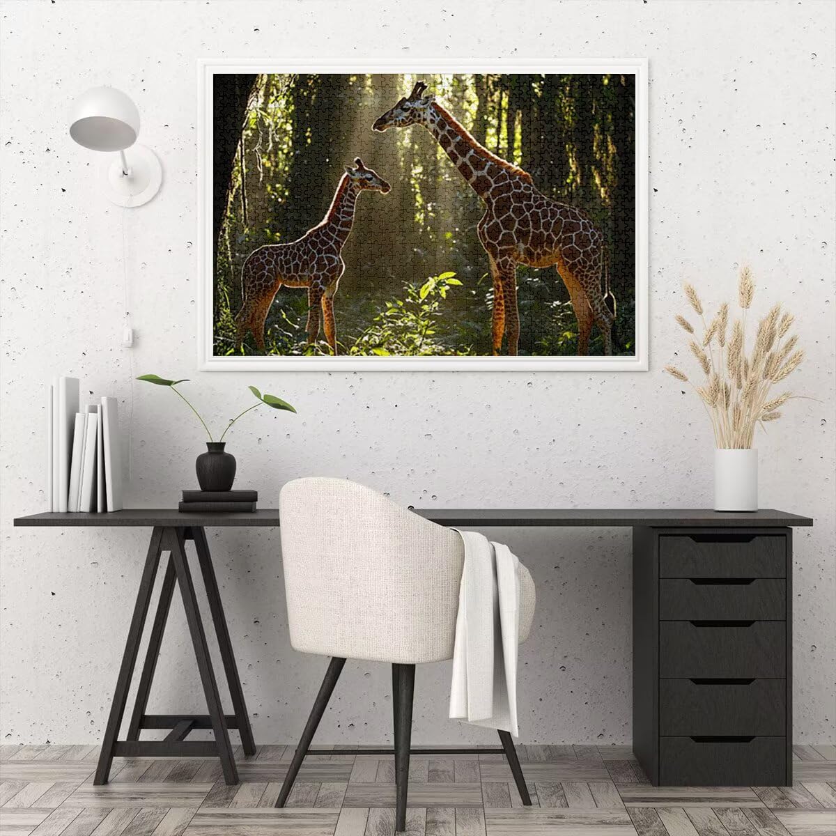 Puzzle 1500 Piezas Adultos, Puzzle 1500 Piezas de Madera, Rompecabezas para Adultos Animal Patrón, Rompecabezas Desafiante para Toda la Familia, Regalos Originales para Mujer Hombre, Tema: Jirafa, U-2