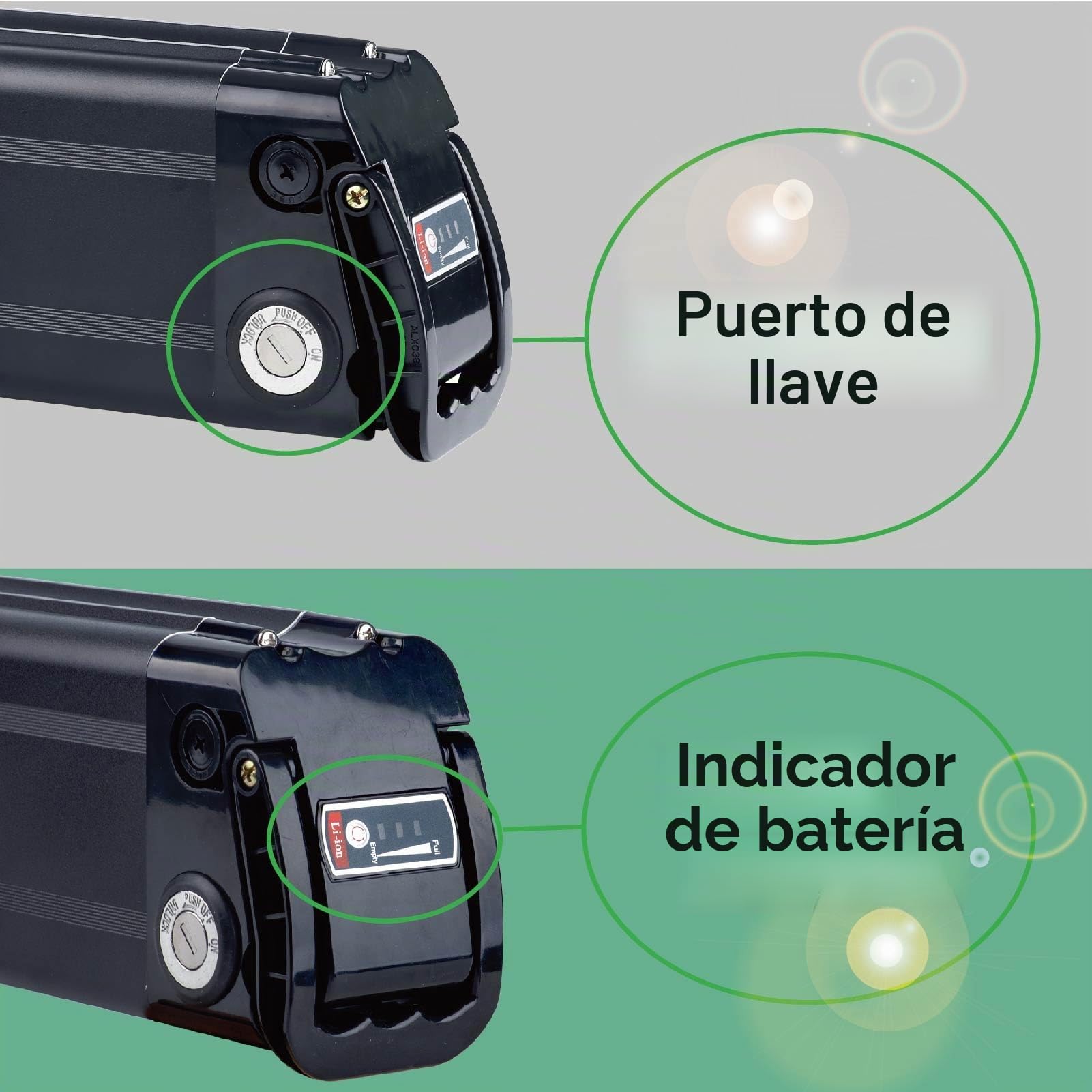 Ebike batería de Repuesto para Aldi para MiFa Trio para Samsung Zhenlong Phylion y Muchos más con Cargador 36V 48V Li-Ion batería de Bicicleta eléctrica (36A 18Ah)