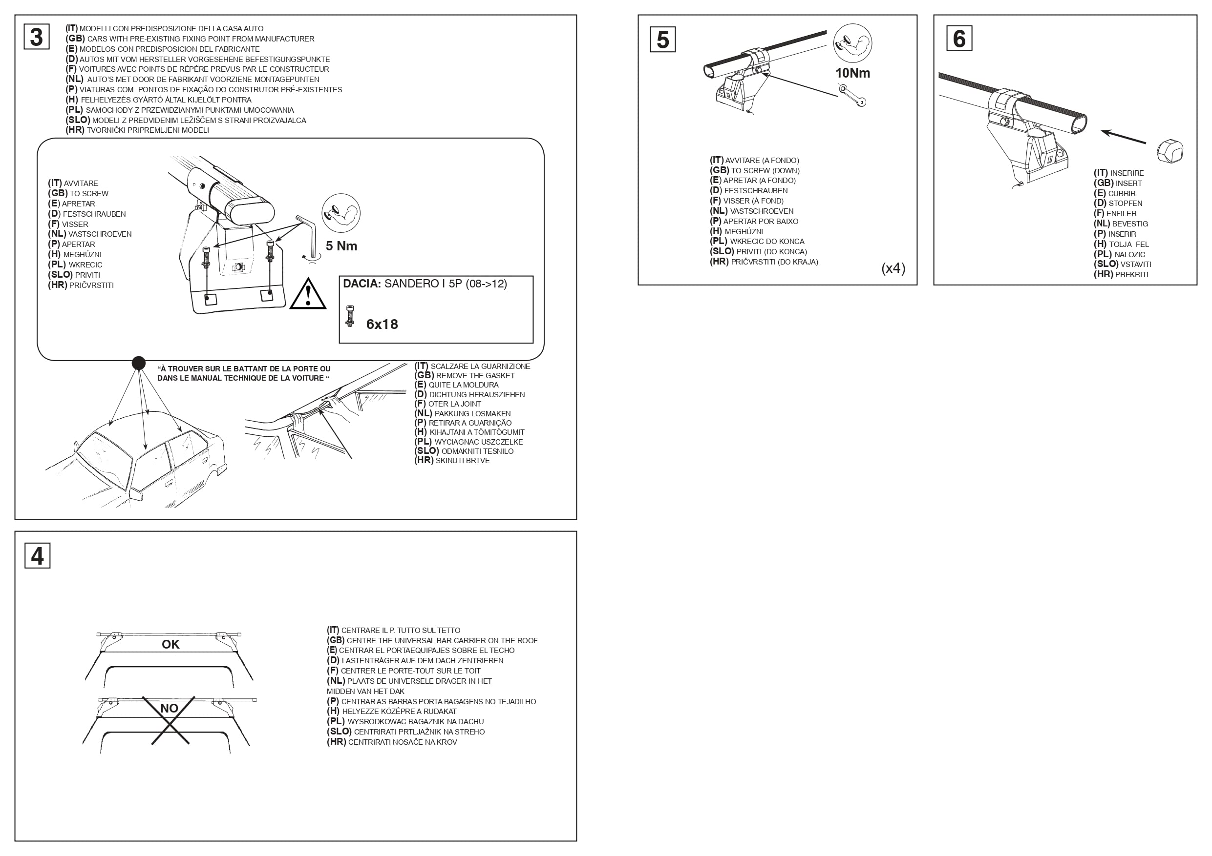 Tetrax Cam Sistema portatutto premontato RAX - cod.20007