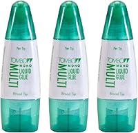 Tombow Mono Multi Liquid Glue 3 Pack - Dual Tip Precision Applicator, Acid-Free, Dries Clear for Crafts & Scrapbooking