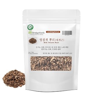 BridgeHerb | Thistle Root Tea | 4oz/113g | Dried Loose Leaf Herbal Tea | Product of Korea | GMP Approved