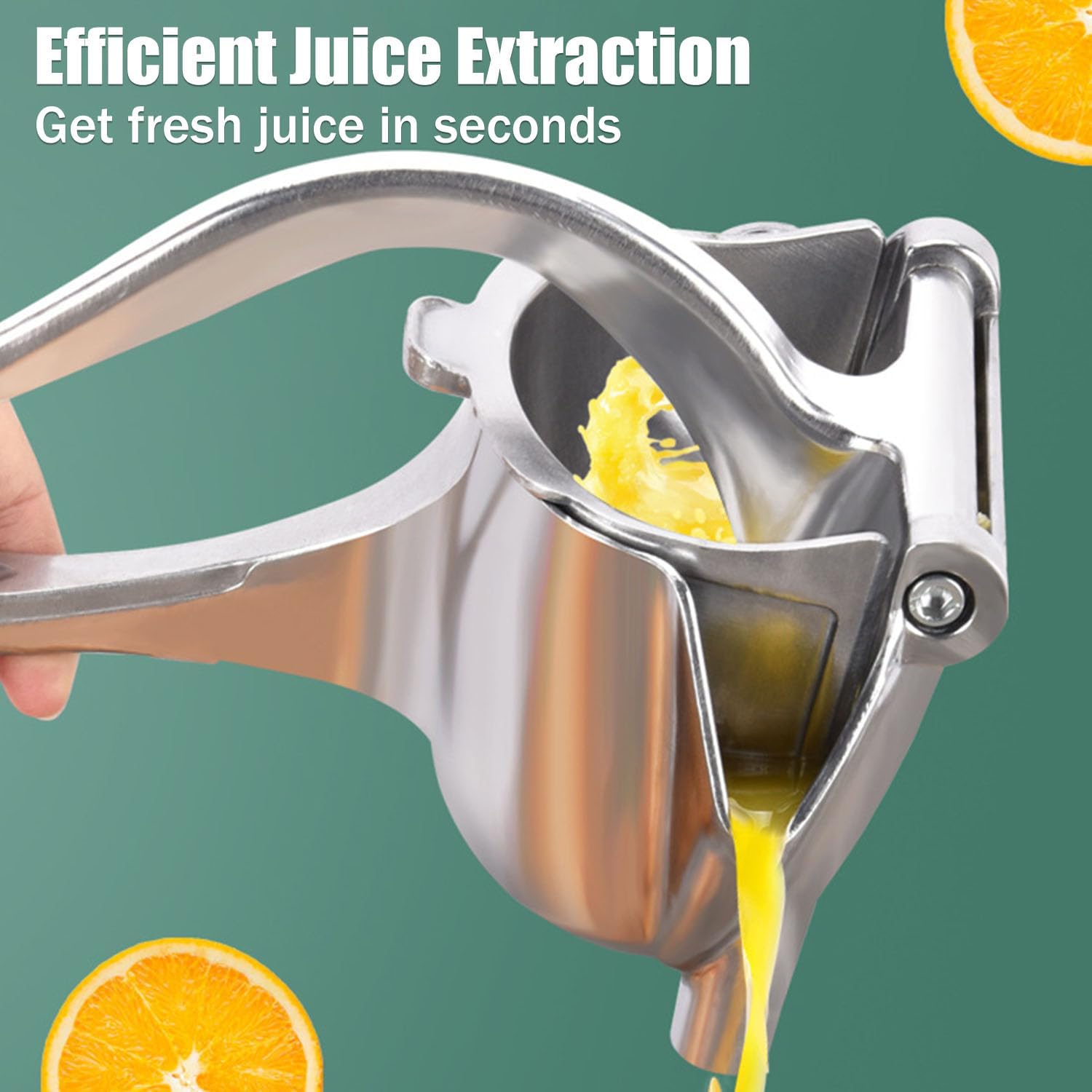 Heavy Duty Manual Fruit Juicer Press, Large Capacity Cast Iron Juicer Hand Press Citrus Squeezer for Home Kitchen Use - Portable Detachable Easy to Clean