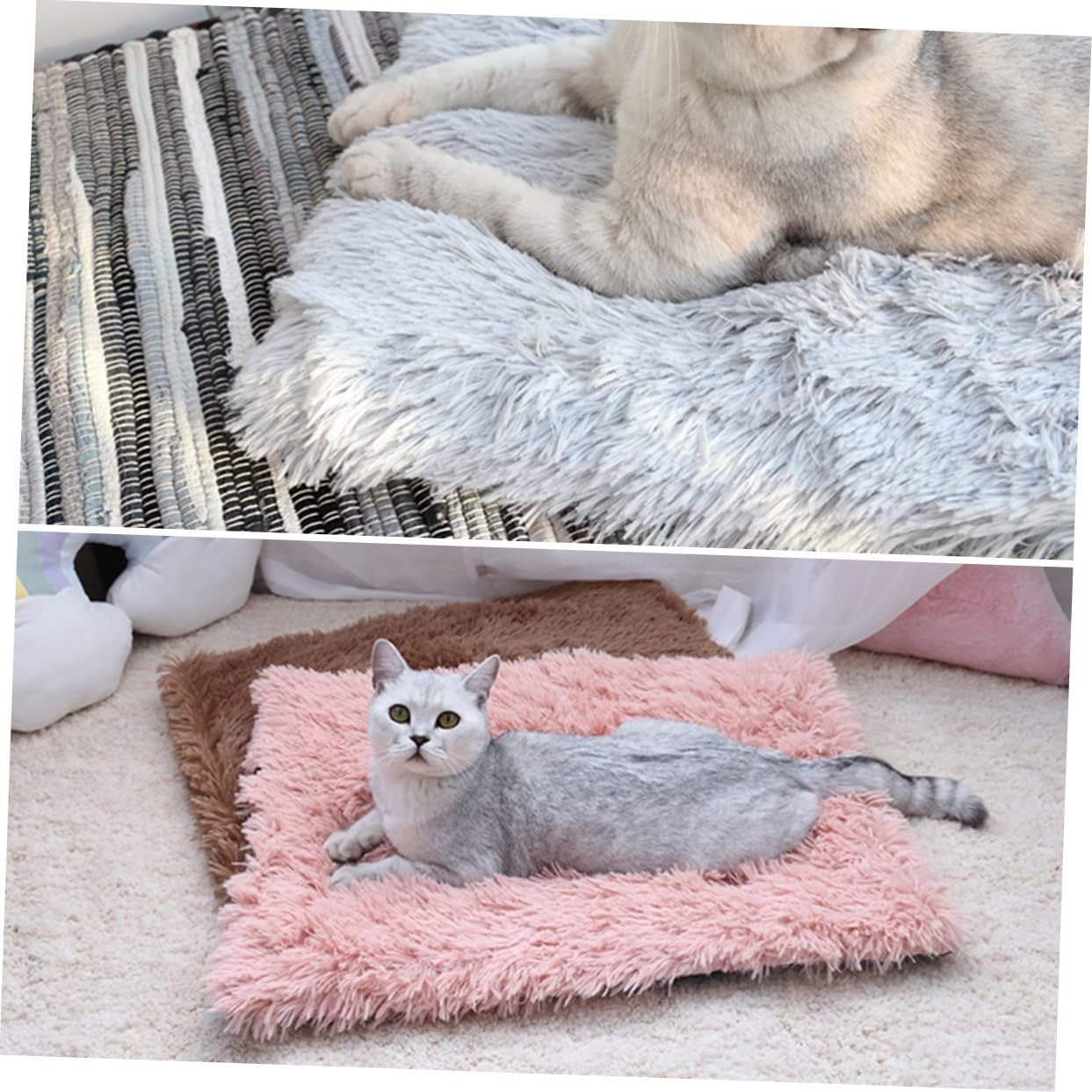 BESTonZON 1Pc Plush Pet Blanket Soft Warm Dog Cat Sleep Mat Cozy S Pink for Pets Comfortable Fleece Throw for Indoor Use for Cuddling and Relaxation