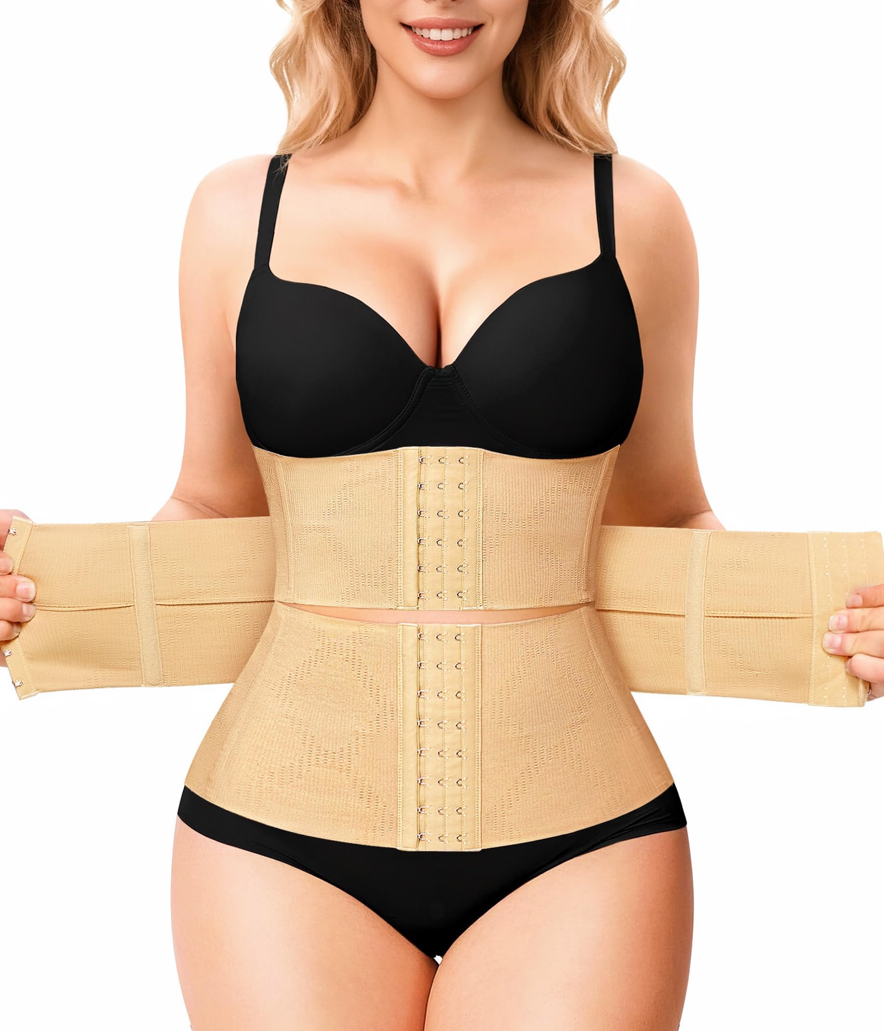 KUMAYES Corset Reductor Fajas Reductoras Mujer Waist Trainer Cintura Faja Cinturón Abdomen Faja Colombiana Corsé Moldeadora Corsé Bustier Shapewear Postparto