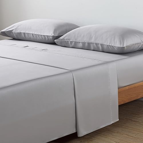 NATUREFIELD Juego de sábanas de cama tamaño King dividido (4 piezas), 100% rayón derivado del bambú, sábanas refrescantes con bolsillos profundos