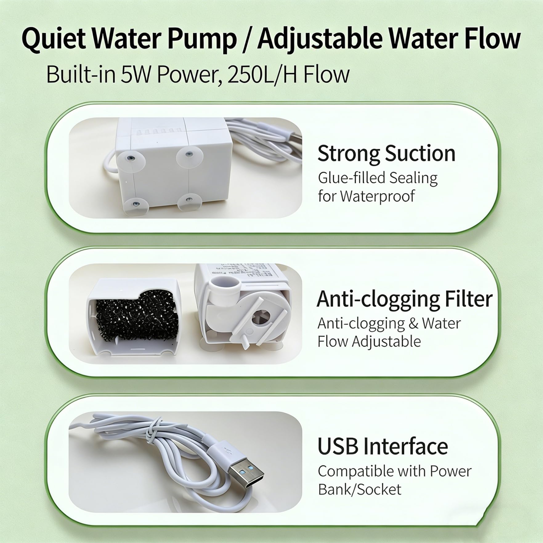 Baño para Loros y periquitos Ducha para pájaros en Jaula Ducha de Lluvia Suave para Loros y periquitos Juego Completo automático con Agua Ajustable Alimentado por USB.