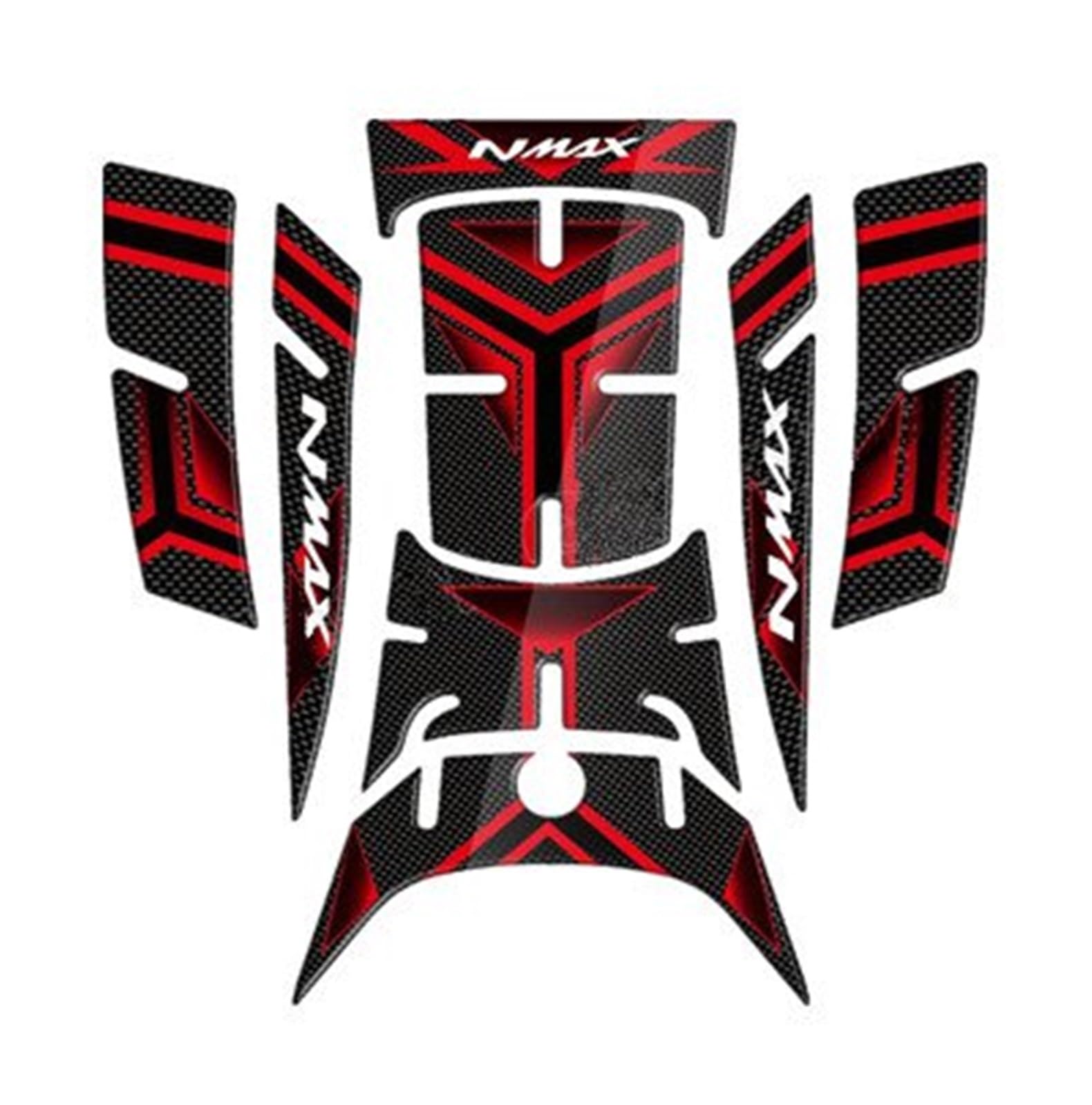 Motorcycle Tank Pad Scooter Gas Cover Protect Sticker Decal Accessories for NMAX125 NMAX155 Nmax 125 155(Rosso)