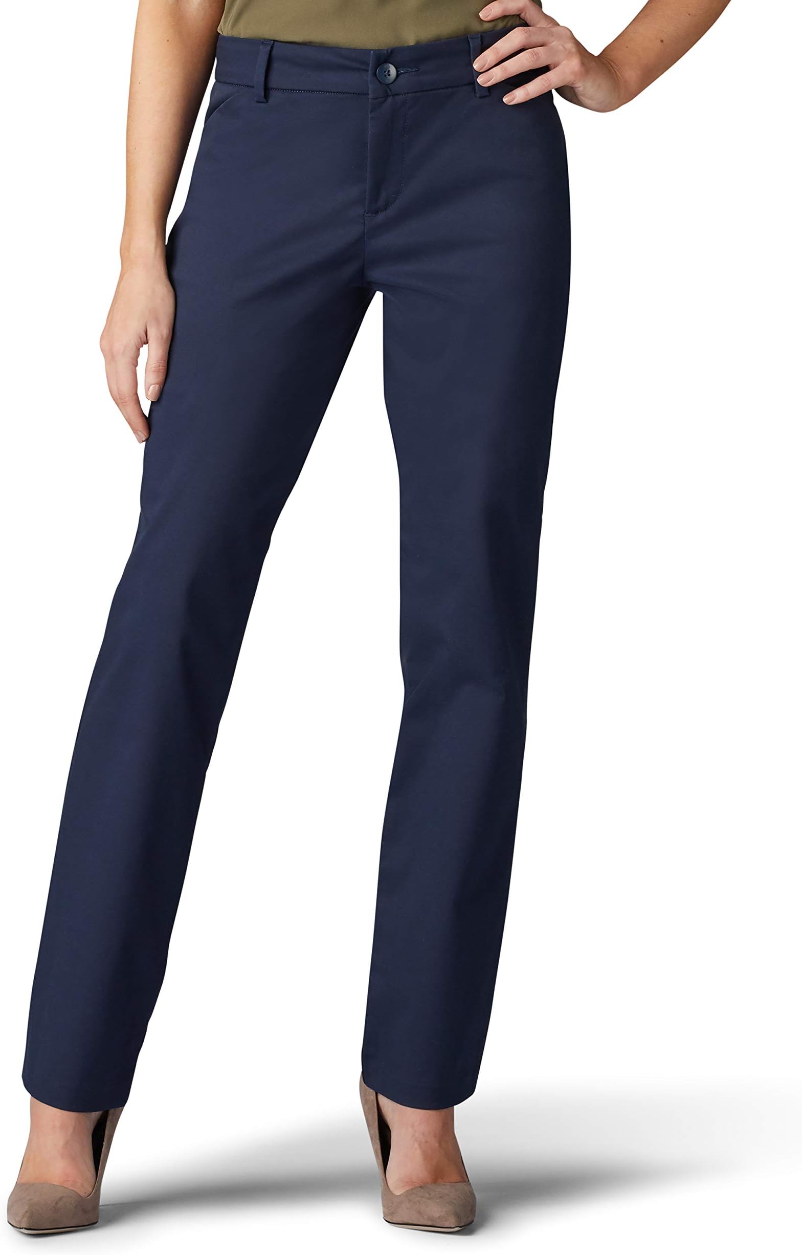 Women's Wrinkle Free Relaxed Fit Straight Leg Pant
