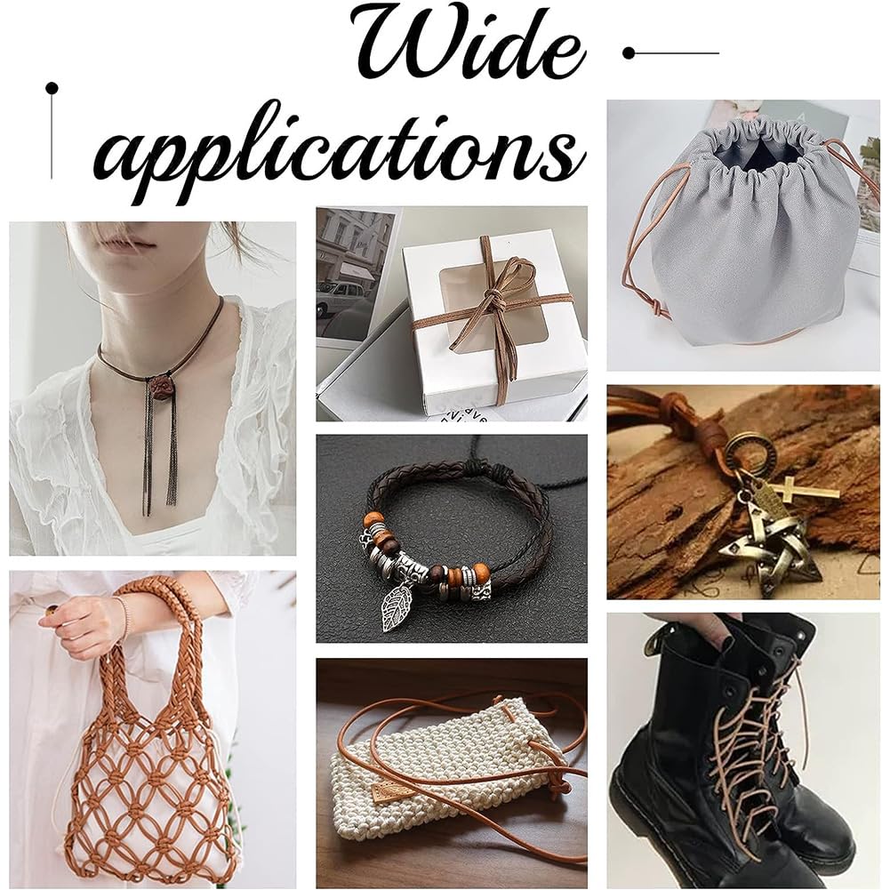 パリージョ　黒　縞模様　大きめ Amazon.com: The Beadsmith Leather Cord – Black – .5mm Spool