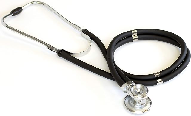 Primacare DS-9295-BK 30" Sprague Rappaport Style Stethoscope for Doctors, Nurses and Medical Students, First Aid Professional Dual Head Cardiology Kit for Men, Women and Pediatric, Black