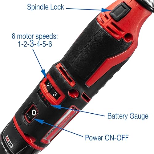 Miniatura 5 de Sharpie DXCL - Afilador de tungsteno inalámbrico de mano, ajustable de 15 a 45, cónicos de diamante (rojo rojizorojo caoba)