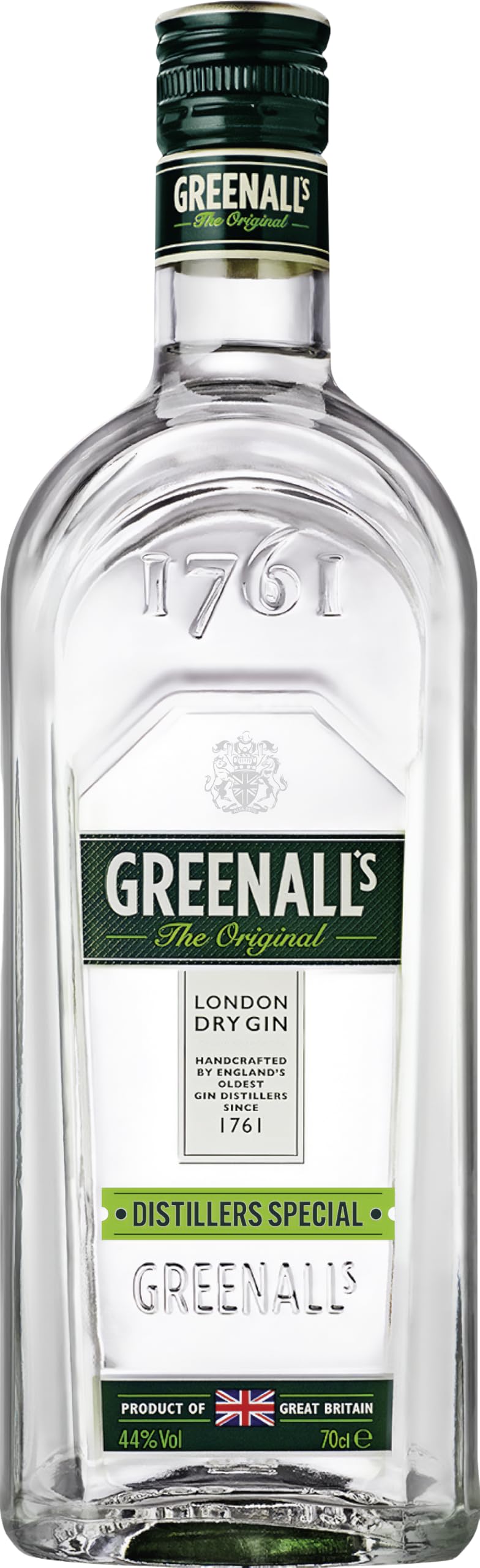 Greenall's Original London Dry Gin 44% vol. Distillers Special - Gin aus Großbritannien (1 x 0.7 l)