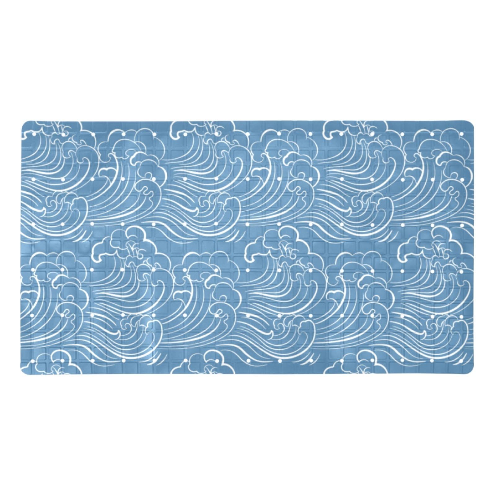 Tapis de bain de qualité supérieure antidérapant motif peint main