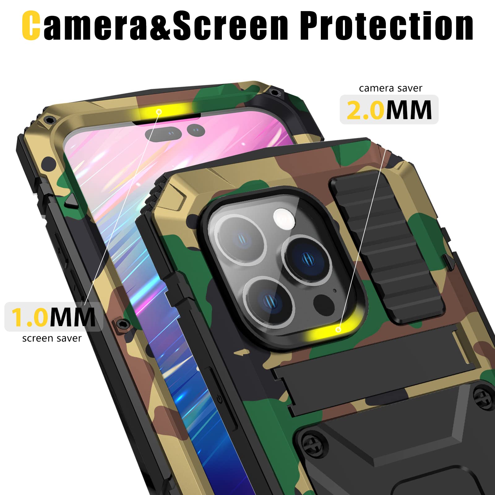 iPhone 14 Pro 6.1インチ用 頑丈なミリタリーカバー Amazon.co.jp: JETech マットケース iPhone 14 Pro 6.1インチ用