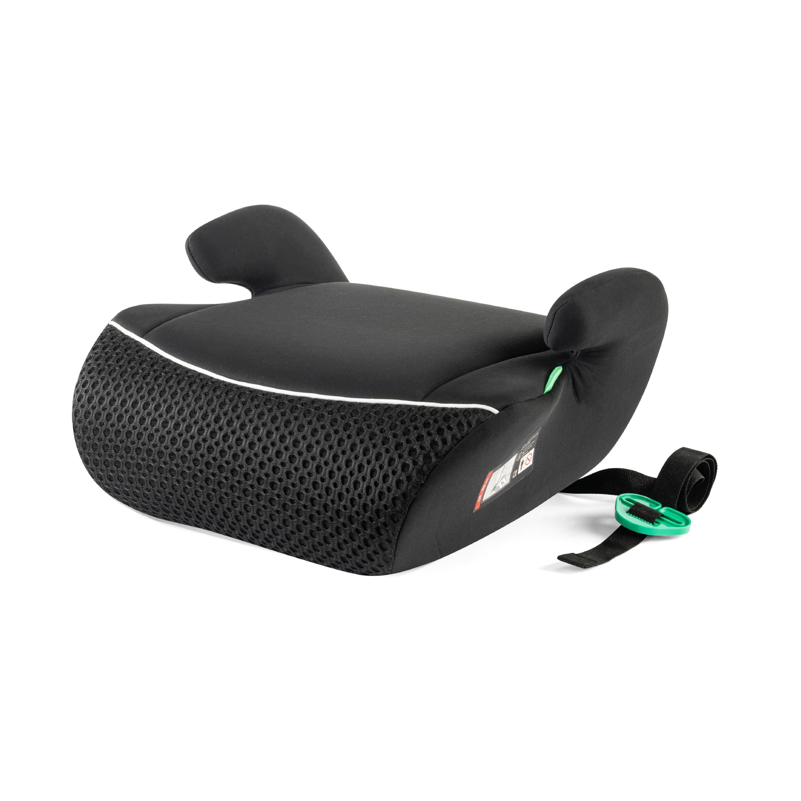 b bellelli - Eos² Air, Kinderautositz i-Size, Autoerhöhung für Kinder 125-150 cm (22-36 kili), atmungsaktive 3D-Air-Mesh-Einsätze, Farbe Schwarz, 6-12 Jahre