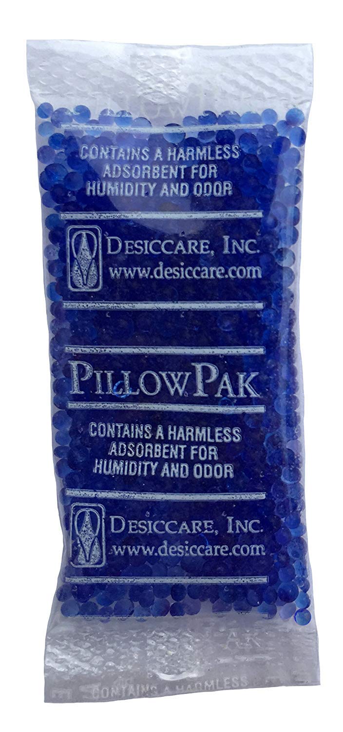 2 Gram Silica Gel Packets - Blue to Pink, Rechargeable Desiccant Packets and Dehumidifiers (Indicating, 300 Pack)