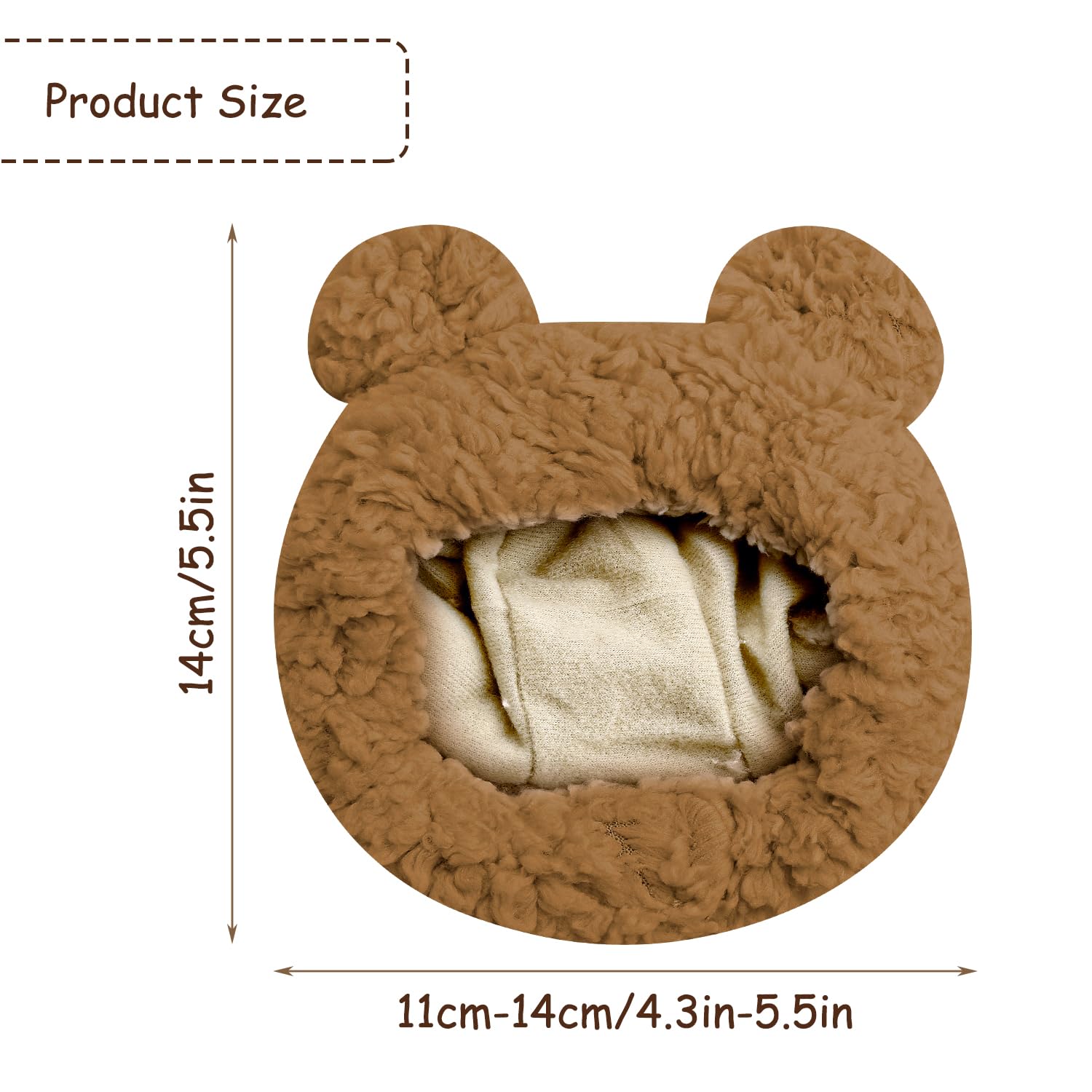 Luckious Cat Bear Hat, Soft Breathable Cute Bear Shape Headwear - Image 2