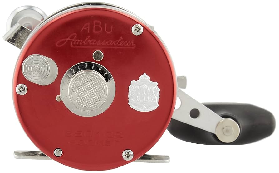 Abu Gacia Ambassadeur 6501 CS Rocket Red Bait Reel : Amazon