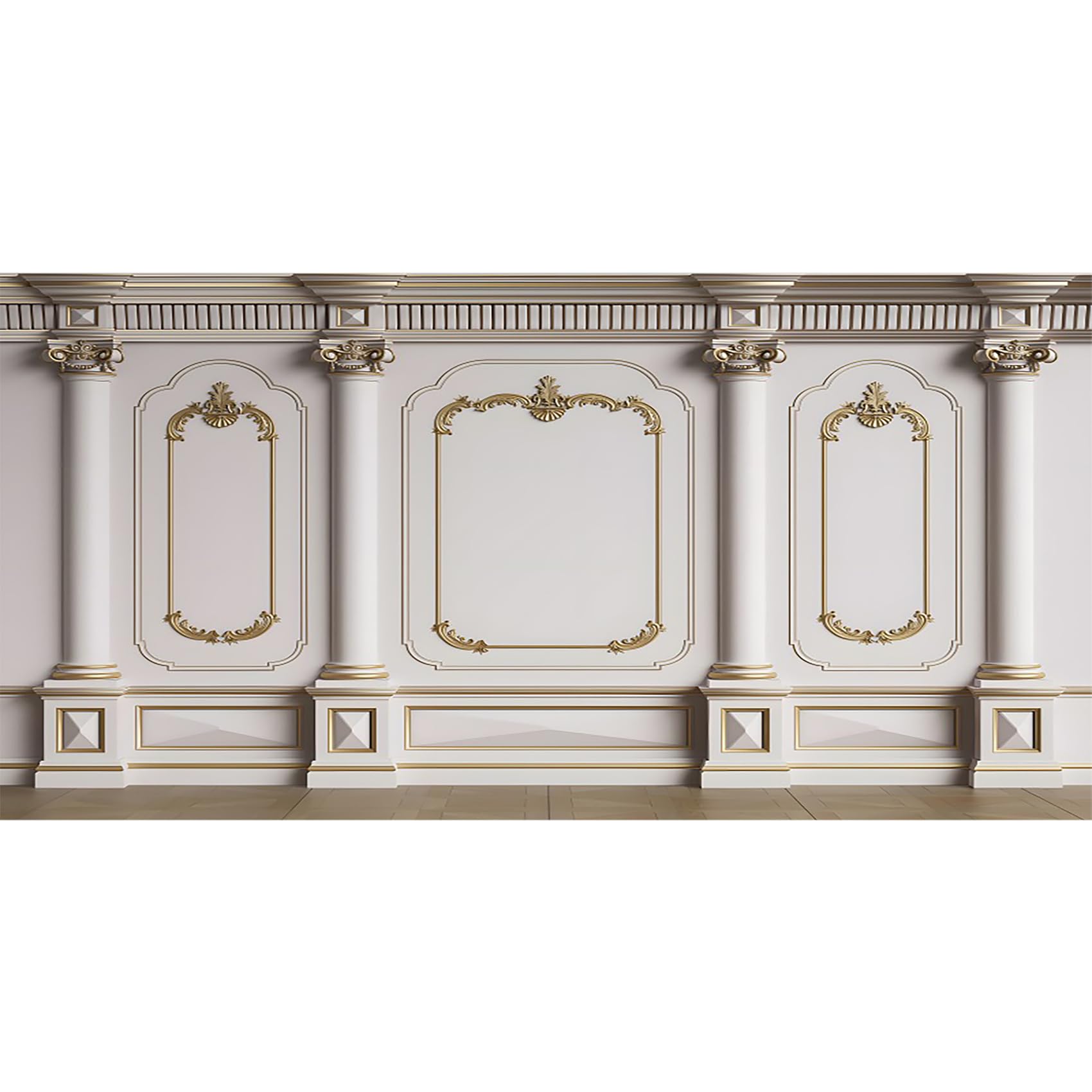 Baocicco 15x10ft Ancient Palace Wall Backdrop Retro Pillars Columns European Style Wall Background for Photography Wedding Ceremony Graduation Baby