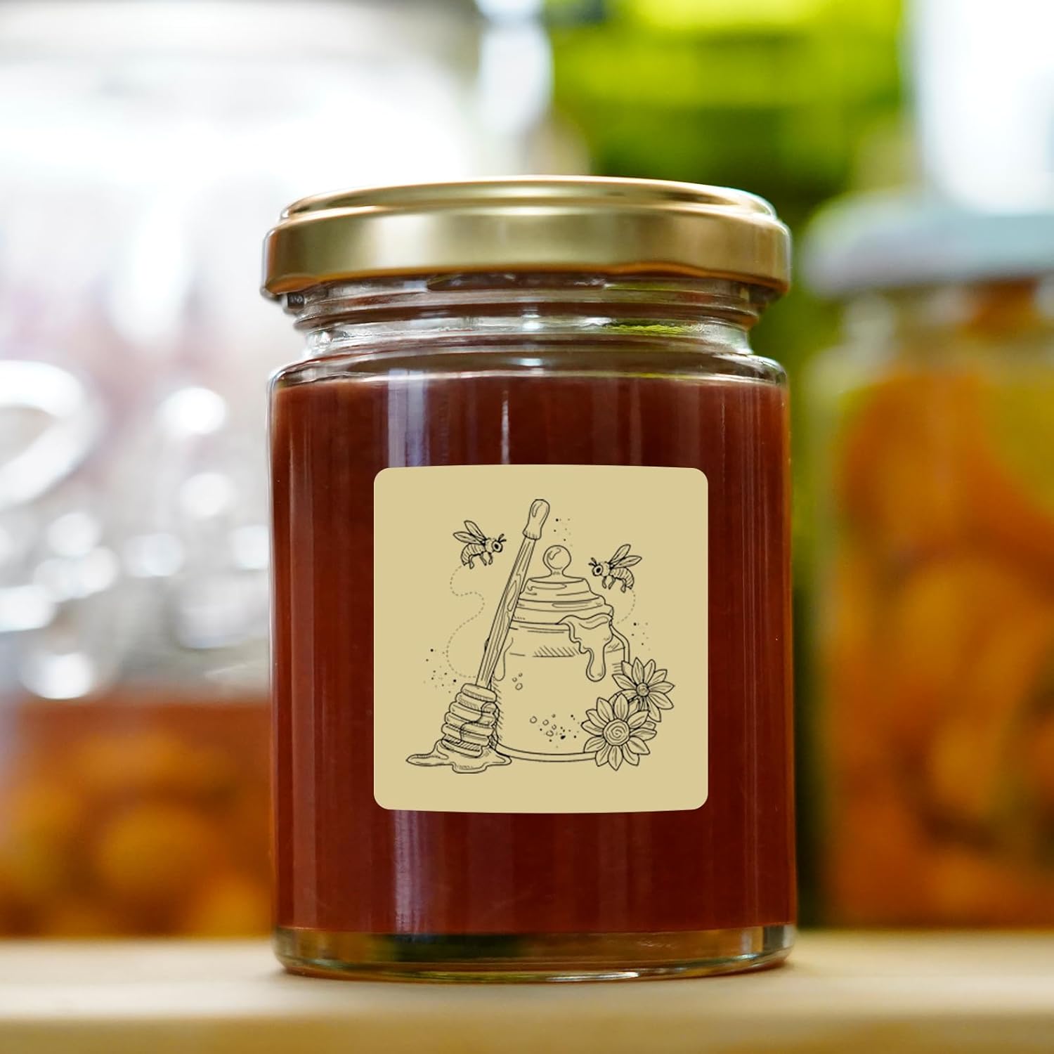 Square Thermal Labels Stickers 2" x 2", Self-Adhesive Waterproof Square Direct Thermal Labels Stickers, Perforation Line Design- 300 Sheets/Multicolor - Image 7