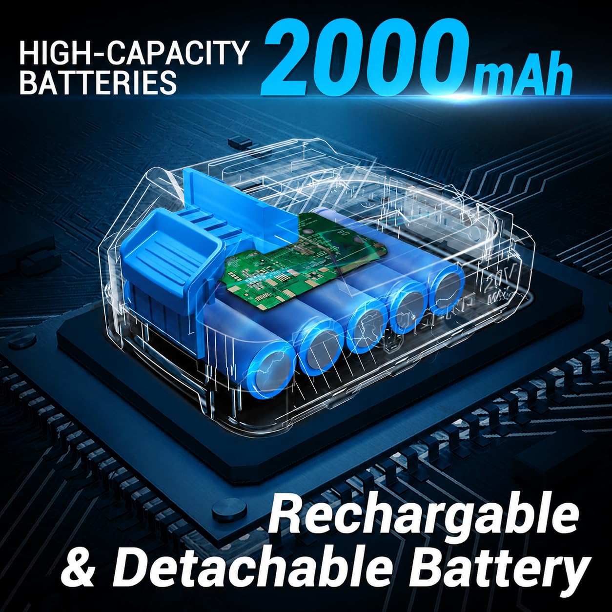 Cortasetos Bateria 20V: DEKOPRO Cortasetos Electrico 2 en 1 con Batería de 2000mAh y Cargador, Herramientas de Jardín, Tijeras de Poda, Tijeras de Césped