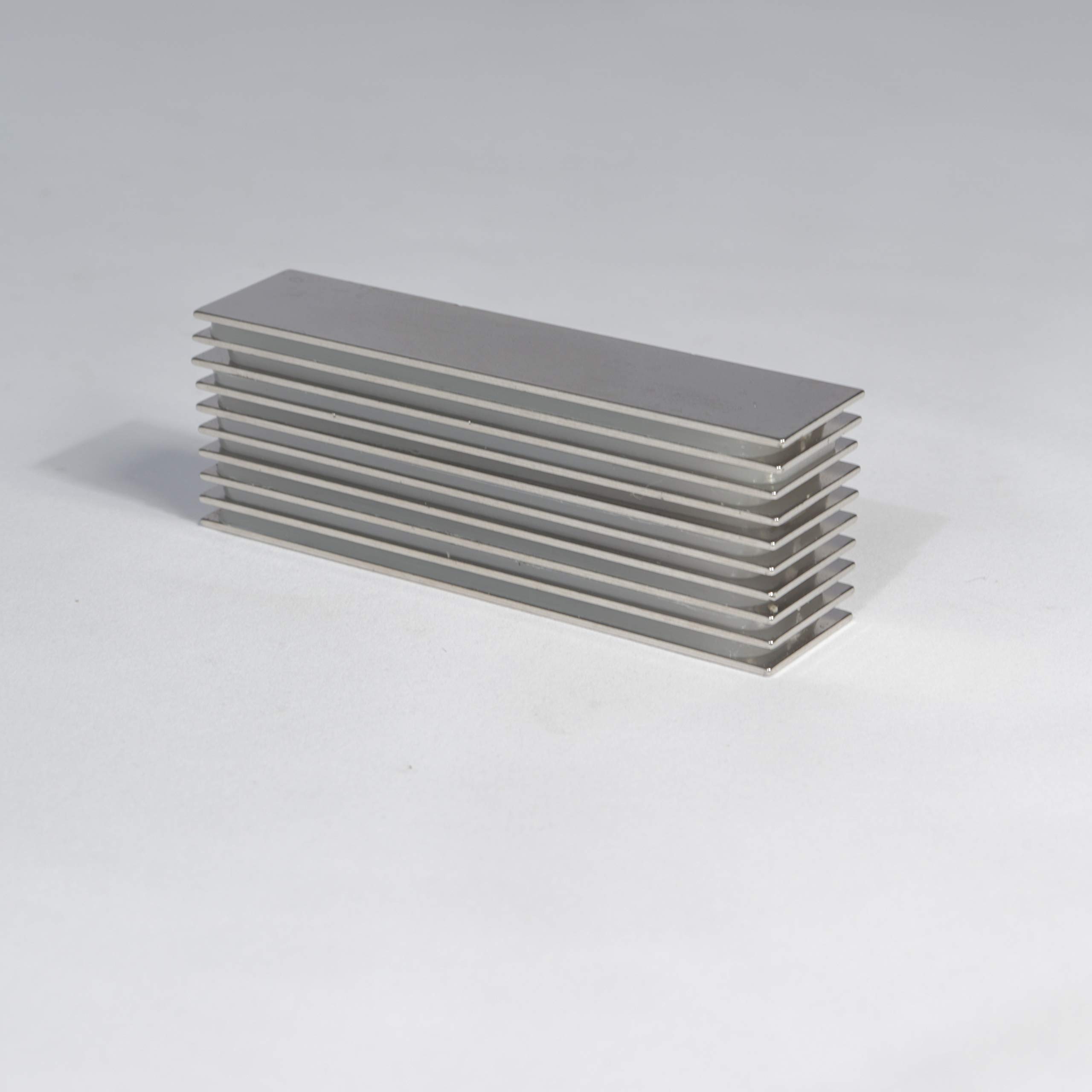 Produktbild von Neodym-Magnet N52 – 80×80×10 Mm, Block, Zugkraft Ca. 320 Kg, NiCuNi-beschichtet, Extra Stark
