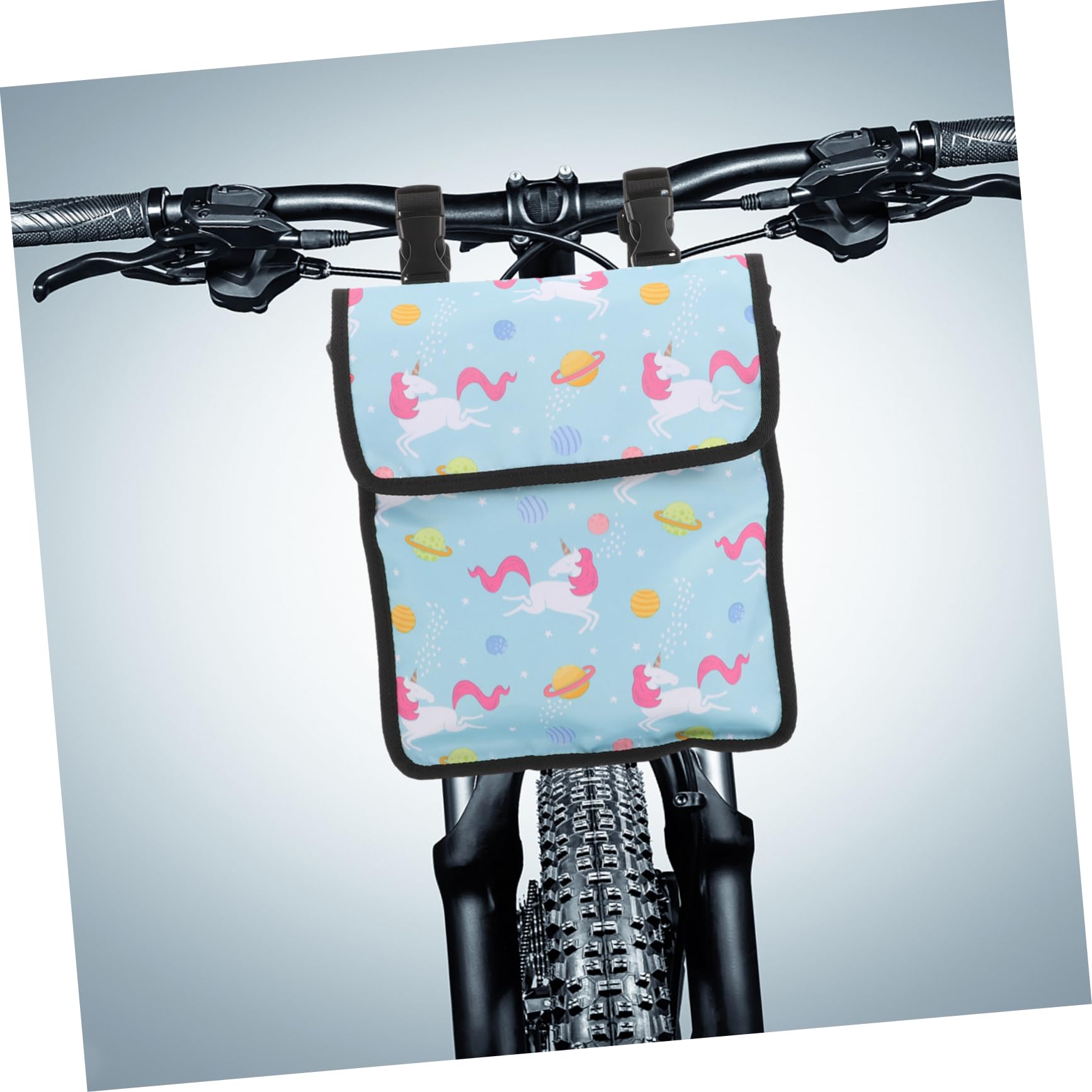 Abaodam 5 Pezzi Borsa per bicicletta manubrio borsa per portapacchi posteriore sacchi all'aperto sospeso borsa portaoggetti per telaio bici borsa appesa per bici telone