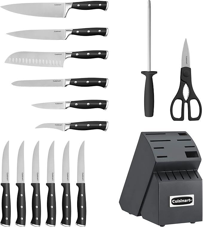 Cuisinart Classic Triple-Rivet 15-Piece Knife Block Set