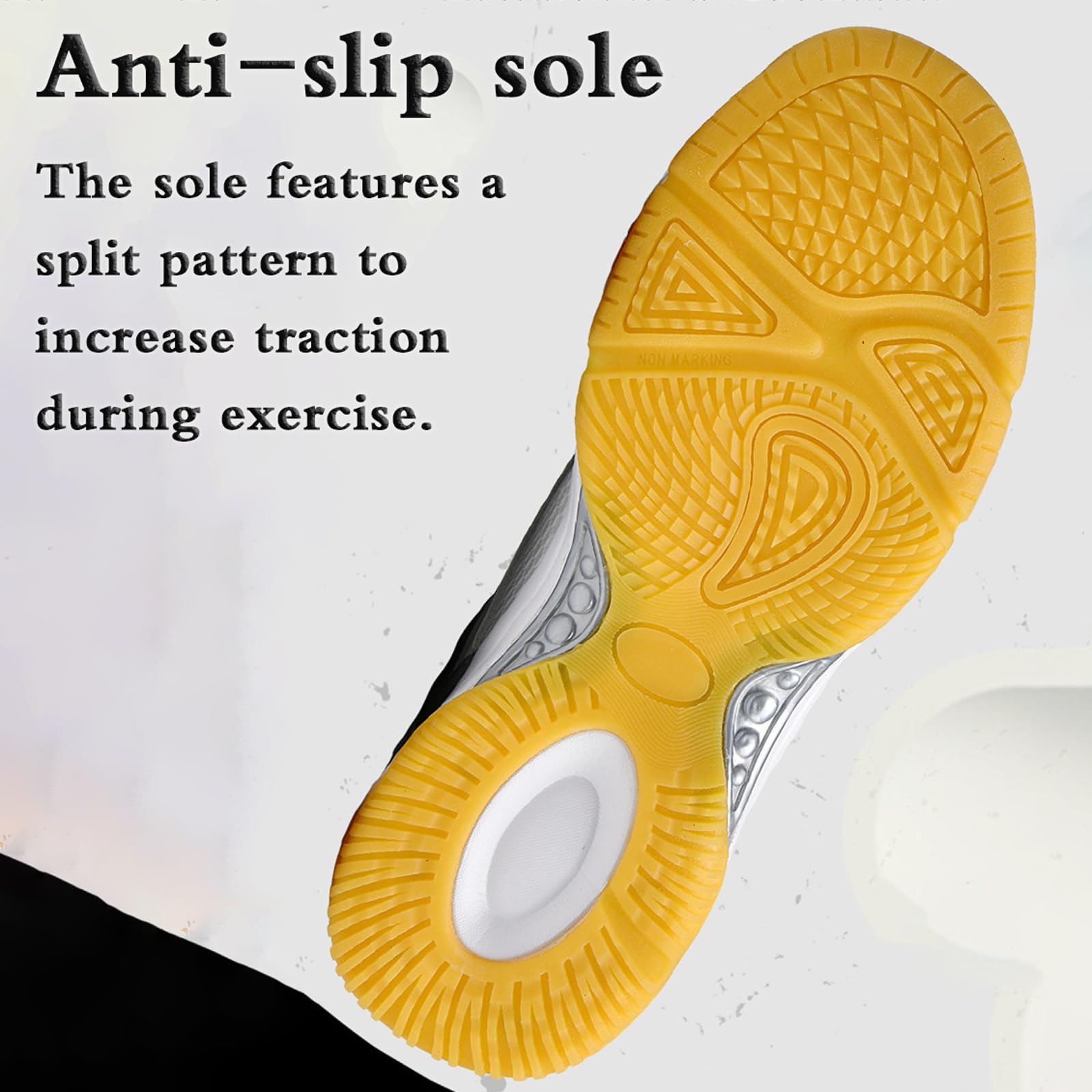 Zapatos De Bádminton,Zapatillas De Tenis,Zapatillas De Tenis De Mesa,Zapatos de Squash,Antideslizantes,con absorción de Golpes,para Squash,Tenis de Mesa,ráquetbol y Voleibol