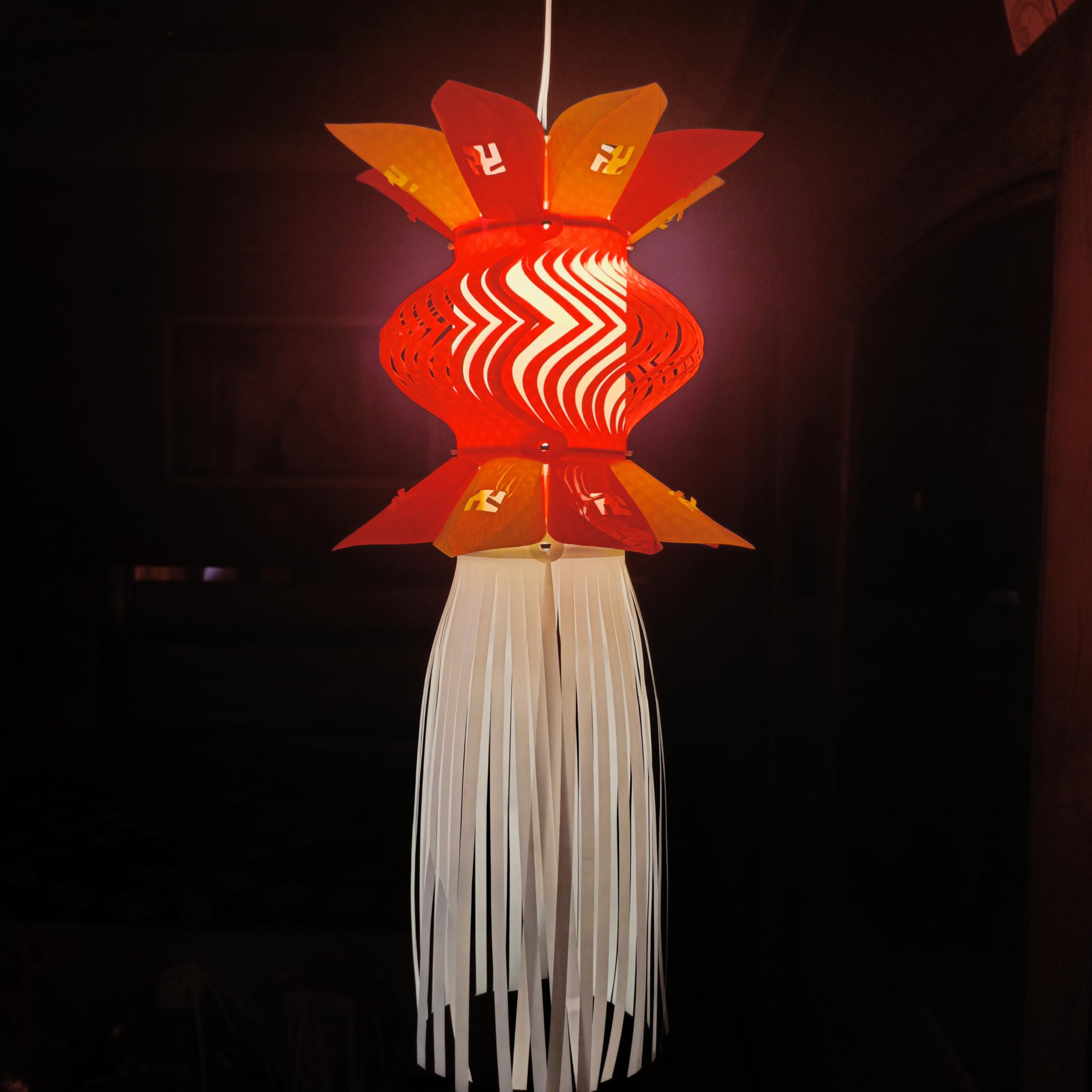 ALILA Hanging Lantern Akash Kandil for Diwali Balcony Lamp Shade Jhumar Home Living Room Diwali Xmas Christmas Decor Decoration, (Self Assembly - DIY: DO IT Yourself), Mix Colour