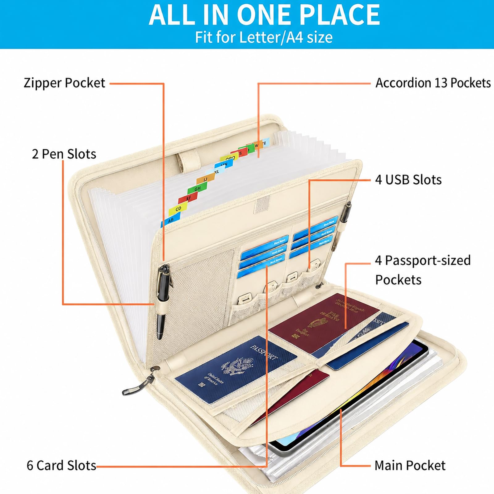 Amazon.com : Important Document Organizer with Lock, Fireproof