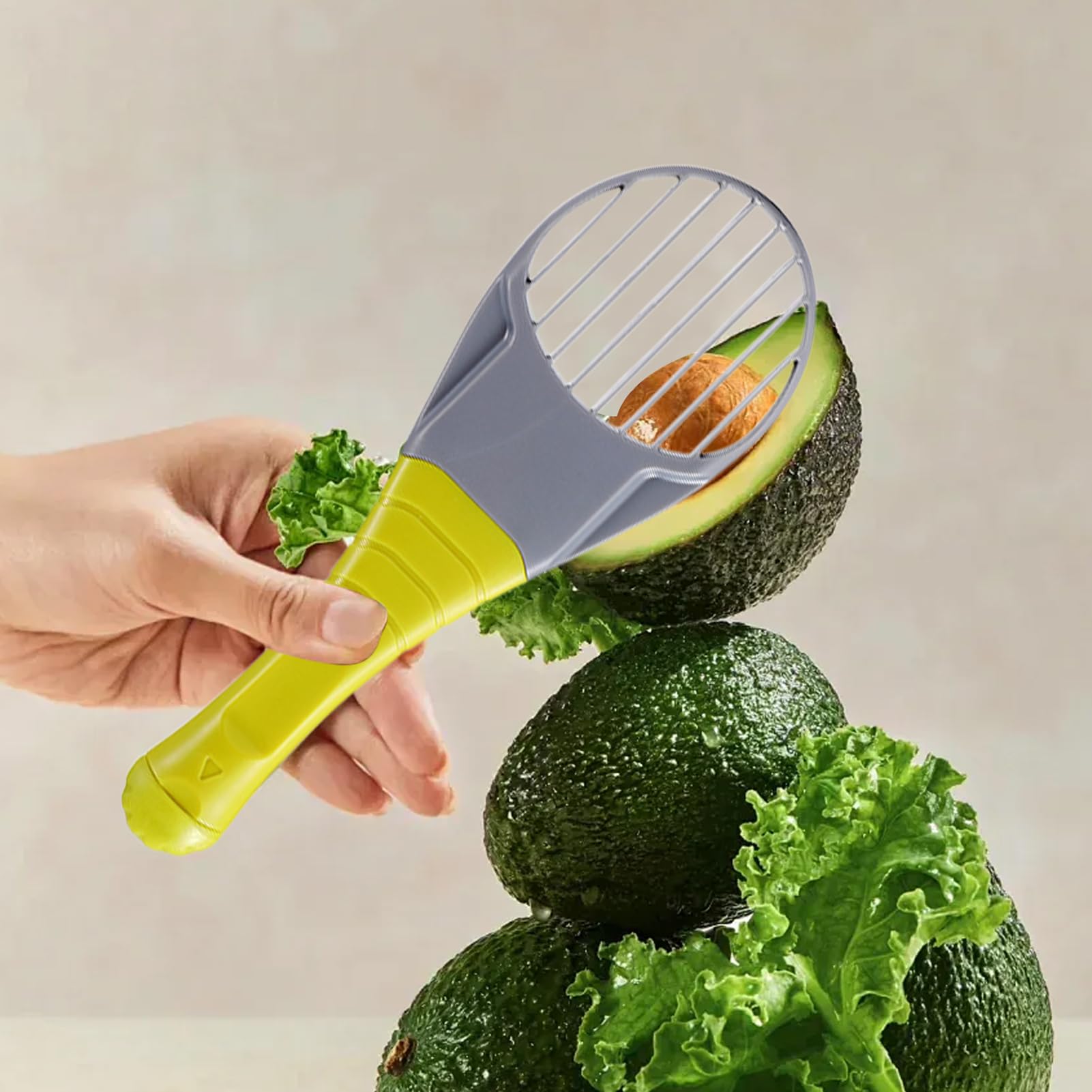 Avocado Slicer, Avocado Cutter Fruit Core Remover, Kitchen Gadgets Peeler Pit Remover, Small Hand Tools Pitter with Comfort Grip for Slicing Cutting Scooping Fruit